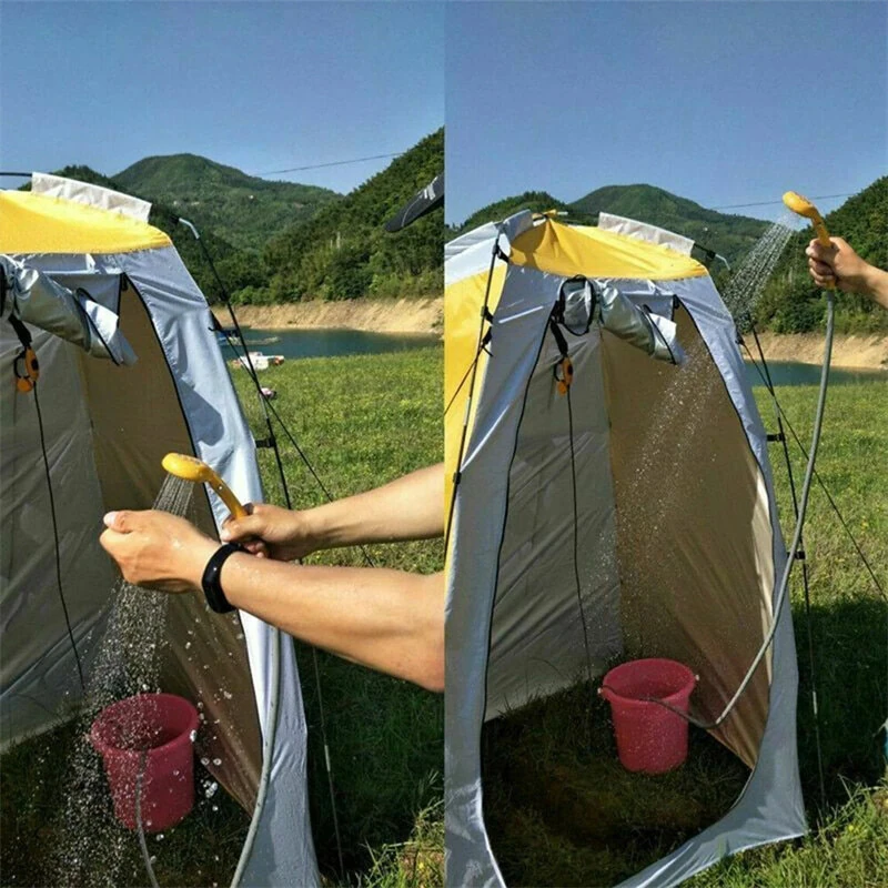 (image for) Portable Camping Shower Hiking Travel DC12V Car Charger Outdoor Bath Shower of Plant Watering Car Cleaning Pet Bath Pump